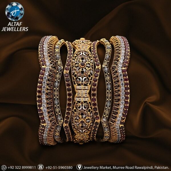 Gold Bangles Design 003