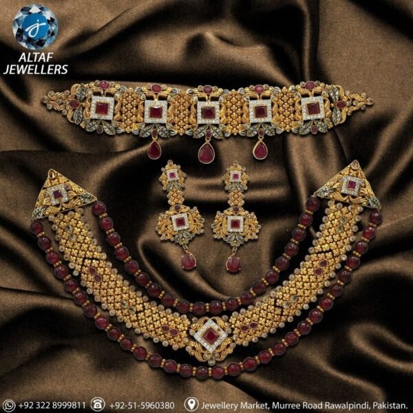 Gold Necklace Design 007